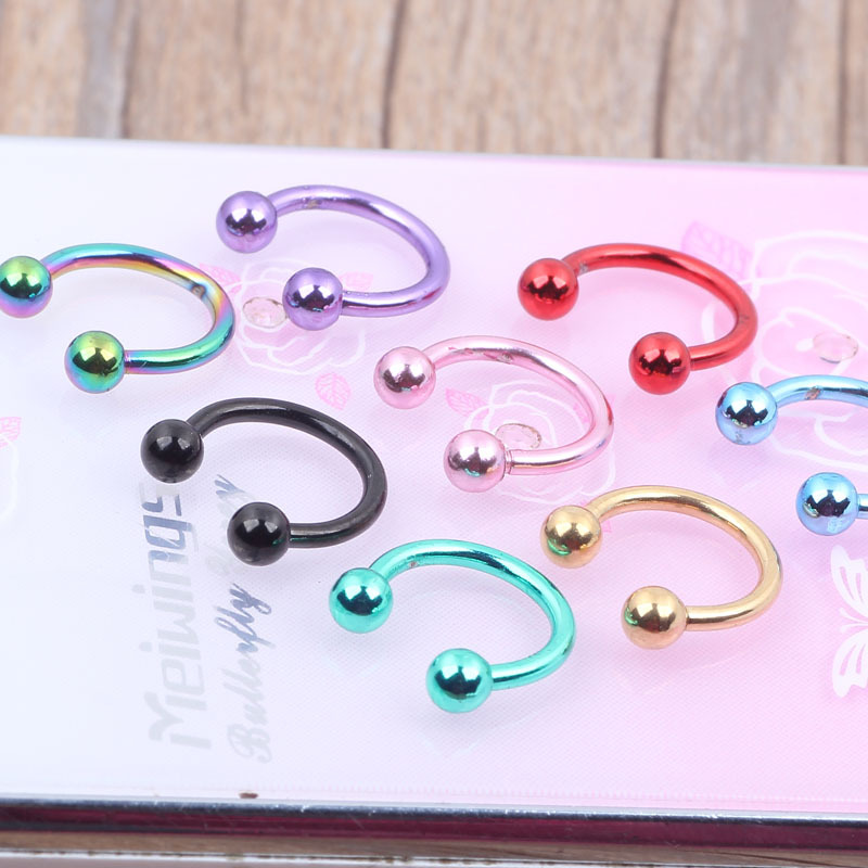 C-bar Sexy Classic Thorn Ear Nail Nose Lip Piercing Jewelry 316L Surgical Steel - Image 2
