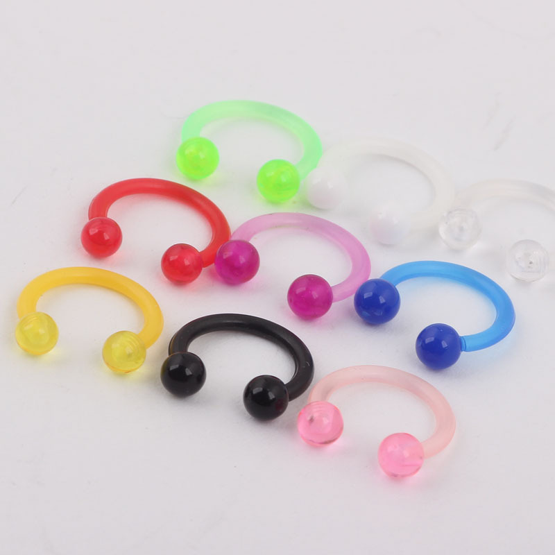 Acrylic CBR Nose Ring - UV Glow Cartoon Character Fake Nose Stud Piercing Jewelry - Image 5