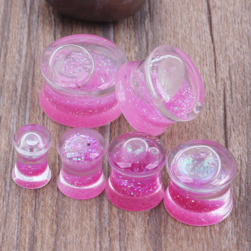 Factory Direct Clear Acrylic Glass Ear Stretcher Plugs Tapers Earrings Ear Expansion - Image 4