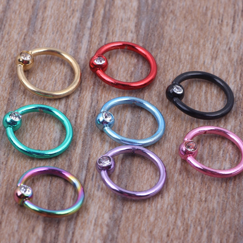 Stainless Steel Nose Septum Ring Closed Seamless Hoop Cartilage Earring 2022 Summer - Image 2