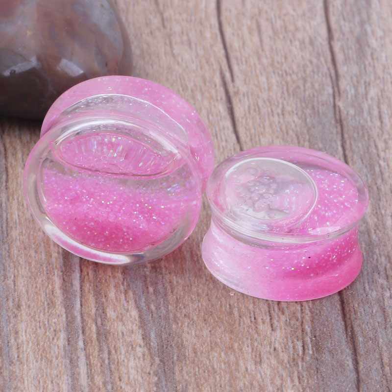 Factory Direct Clear Acrylic Glass Ear Stretcher Plugs Tapers Earrings Ear Expansion - Image 3