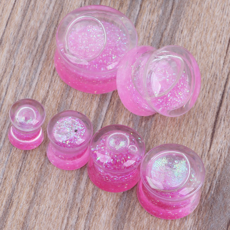 Factory Direct Clear Acrylic Glass Ear Stretcher Plugs Tapers Earrings Ear Expansion - Image 5