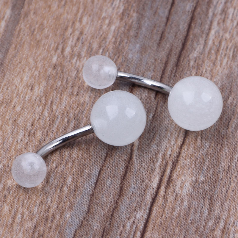 Factory Direct Acrylic Glow Ball Belly Button Ring Navel Jewelry Wholesale - Image 4