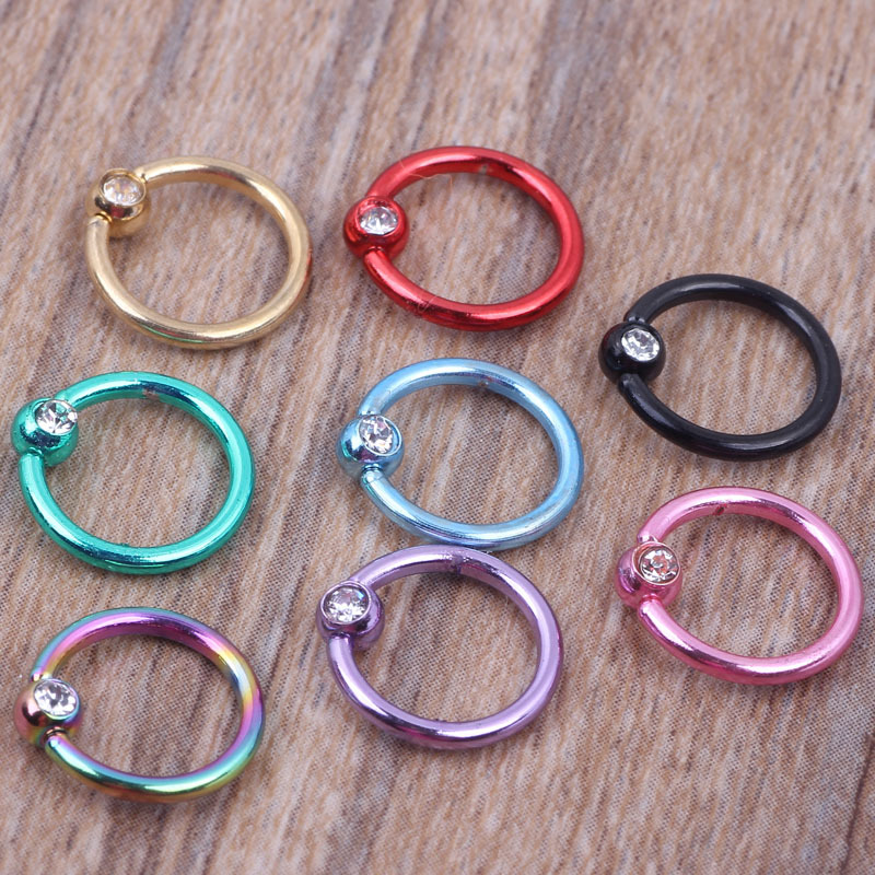 Stainless Steel Nose Septum Ring Closed Seamless Hoop Cartilage Earring 2022 Summer - Image 3