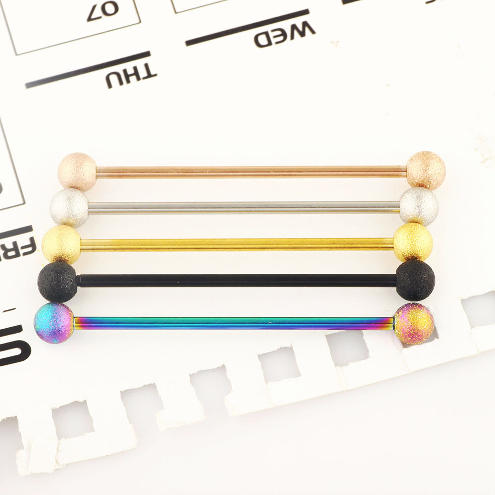 Geometric Stainless Steel Single Rod Ear Bone Nail Long Rod Industrial Ear Nail Piercing Long Ear Nail Factory Direct Sale - Image 5