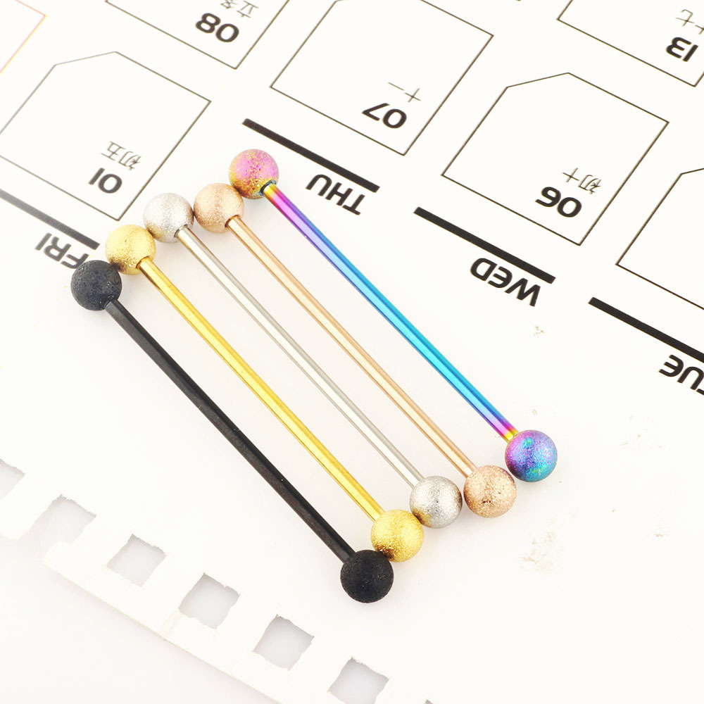 Geometric Stainless Steel Single Rod Ear Bone Nail Long Rod Industrial Ear Nail Piercing Long Ear Nail Factory Direct Sale - Image 3