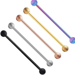 Geometric Stainless Steel Single Rod Ear Bone Nail Long Rod Industrial Ear Nail Piercing Long Ear Nail Factory Direct Sale