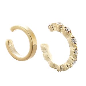 European American Popular Alloy Diamond Studded Ear Clip Set - Simple Fashion Earrings for Women - Factory Direct Cross-Border Exclusive