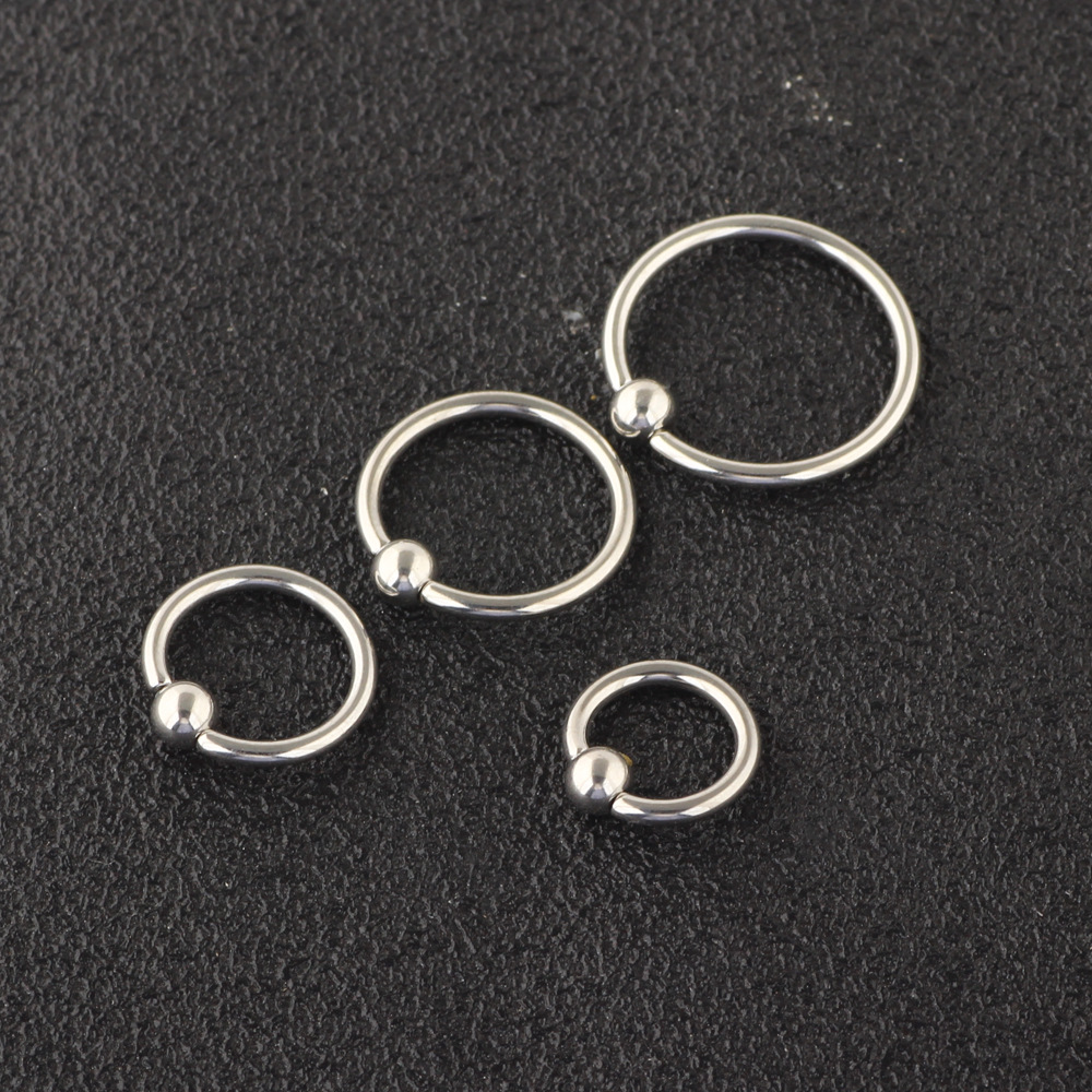 16 Pack Nose Rings Nail Puncture Set 6-12mm Piercing Ear Bone Nail Stainless Steel - Image 5