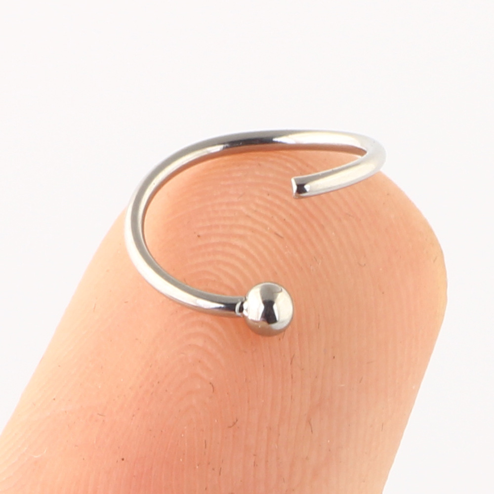 European American Fashion Stainless Steel Nose Ring Flower Design Nose Stud Lip Curved Barbell Ear Cartilage Earring - Image 5