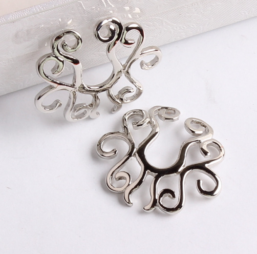 New Navel Eyebrow Lip Nail Flower Multi-Combination Rodless Fake Breast Ring Wholesale Copper Jewelry - Image 3