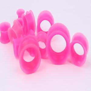 Non-Toxic Silicone Earring Studs 4~25mm Ear Expander Jewelry