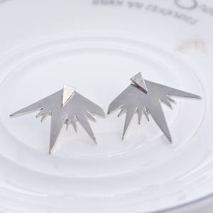 European American Fashion Artistic Triangle Gold Color Women's Ear Studs - Factory Wholesale