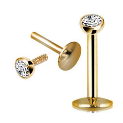 Geometric Gold Lip Nose Earring Stud Nickel Free Piercing Jewelry Wholesale