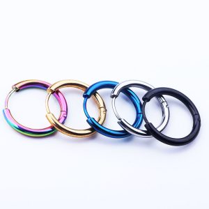 Trendy Men's Women's Titanium Steel Ear Clip Geometric Earrings - Couple's Fashion Ear Buckle - Factory Direct Stock