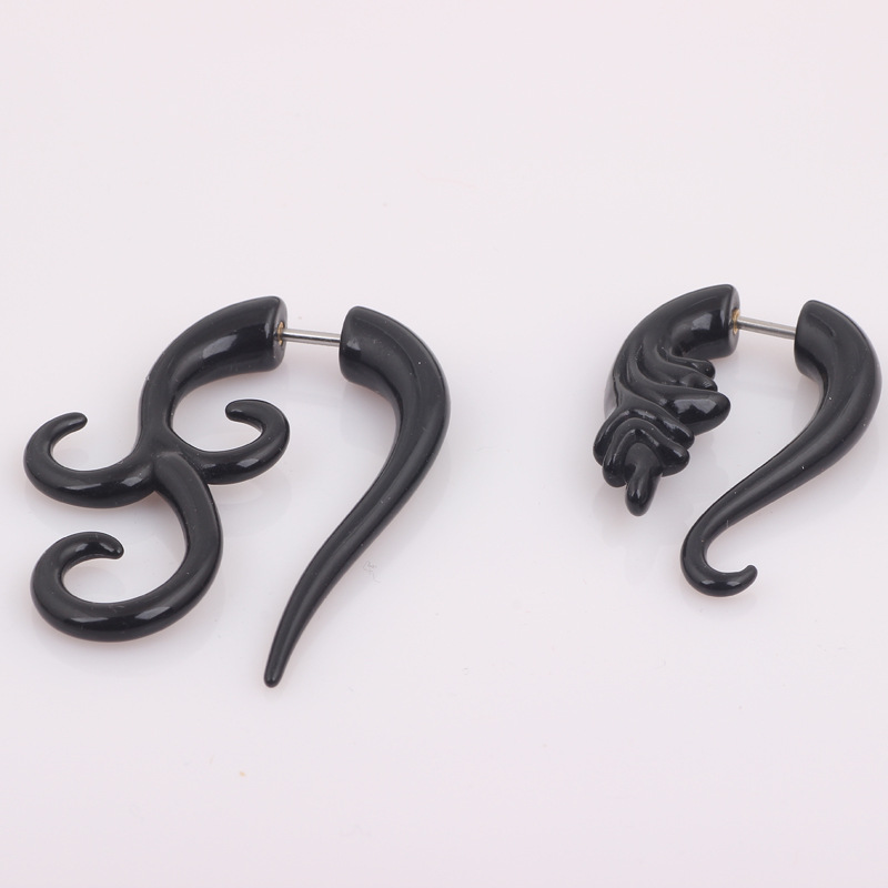 Acrylic Fake Ear Gauges Kit - 10 Pack Fashion Ear Plug Expanders Tunnel Stretcher Jewelry for Women Men - Image 5
