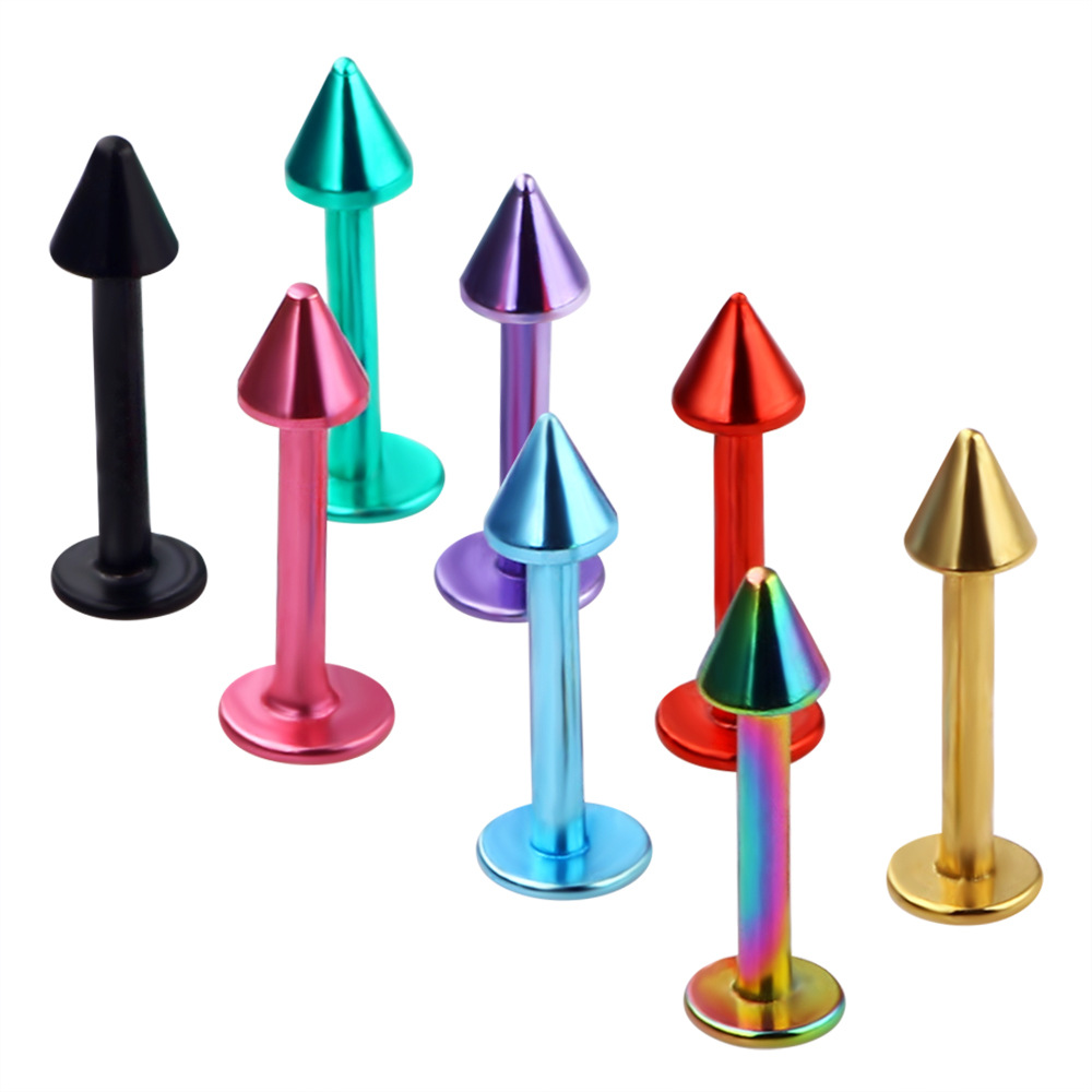 Mixed Color Lip Nails Piercing Jewelry 8 Pcs Pack Stainless Steel Lip Studs Ear Bone Nails - Image 3