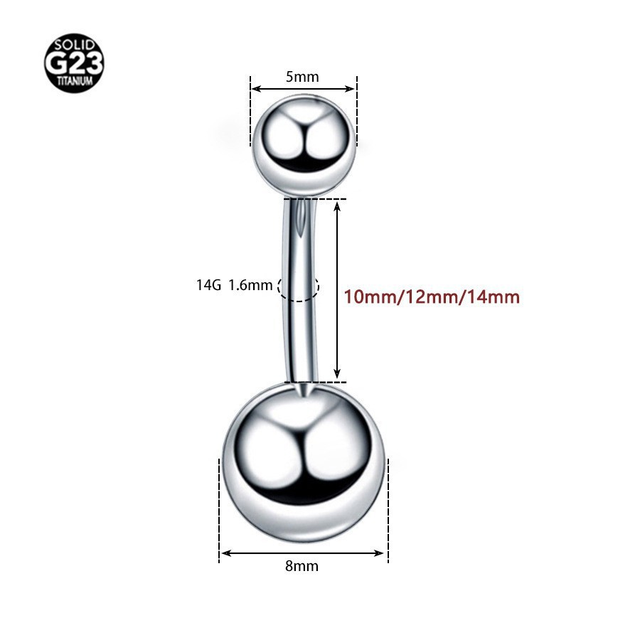 F136 Summer Girls G23 Titanium Belly Button Ring 14G Curved Barbell Navel Piercing Jewelry Gold - Image 3