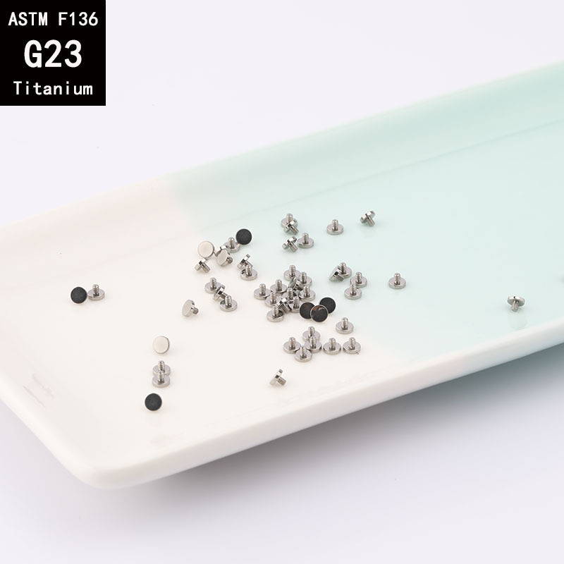 Factory Direct G23 Titanium Flat Buried Nail Lip Nail Ear Studs Base Nail Piercing Jewelry Accessories 5mm - Image 3