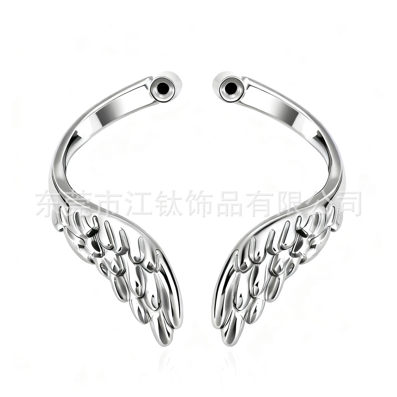JT910 G23 Titanium Alloy Wing Ear Bone Stud - Smooth Surface Angel Wing Cartilage Piercing Jewelry - Image 5