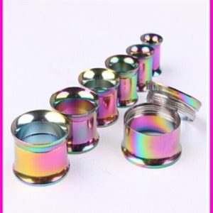 Factory Direct Stainless Steel Internally Threaded Color Avatar Ear Expander Ear Plugs 20mm