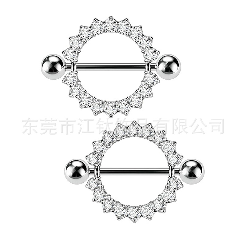 G23 Titanium Alloy Nipple Ring Nipple Studs Custom Jewelry by Jiangtai F136 - Image 5