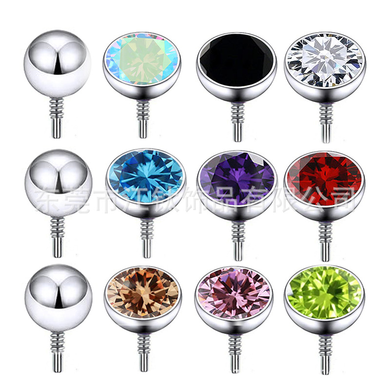 G23 Titanium Alloy Long Tooth Bowl Cup Ear Stud with 5A Zircon - Cartilage Earring - Image 5