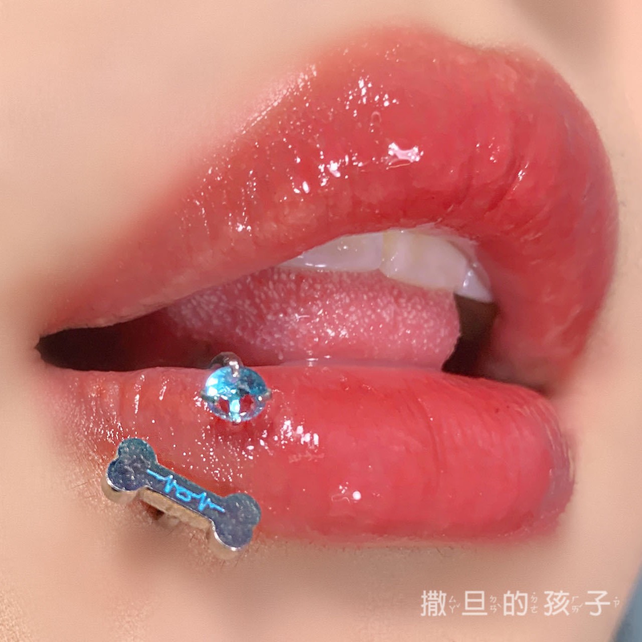 Sweet Cool Lip Ring 316L Surgical Steel Diamond Lip Hoop Piercing Jewelry New 2023 - Image 2