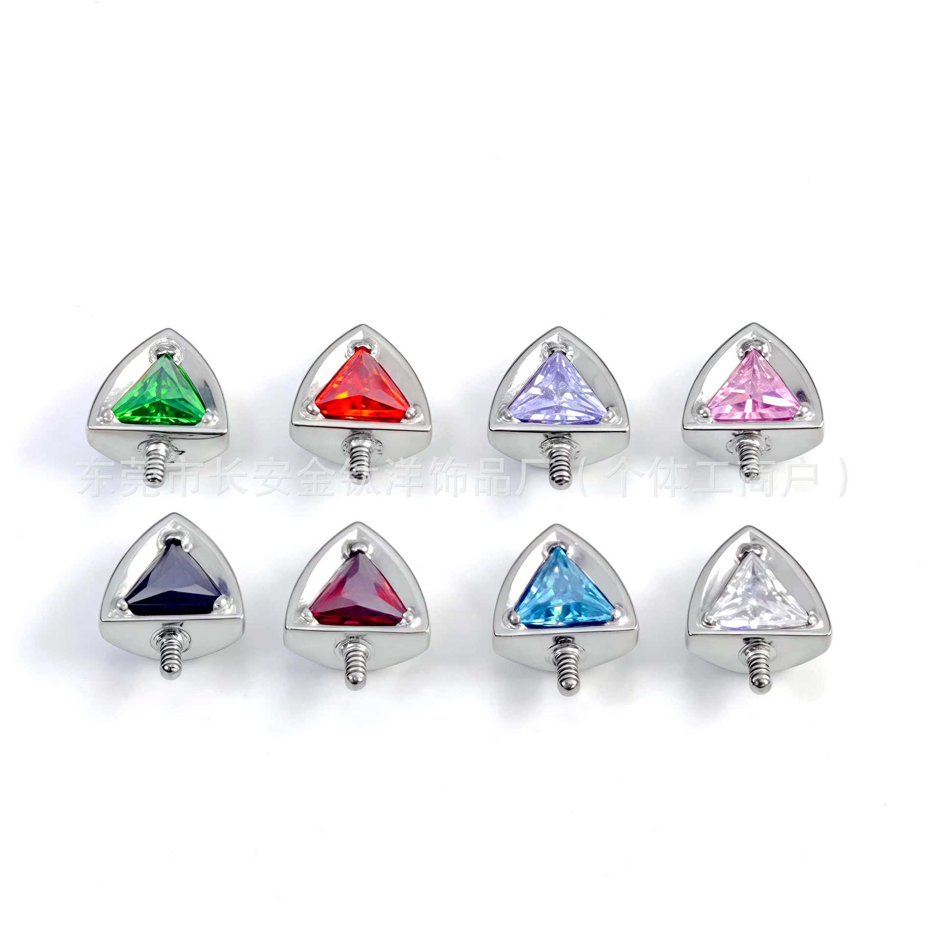 F136 Titanium Cat Ear Devil Nail 5A Zircon Ear Bone Stud G23 Titanium Alloy Body Piercing Jewelry - Image 5