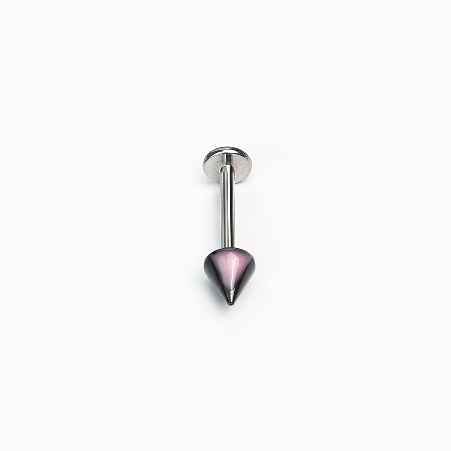 Black Gradient Cat Ear Lip Studs, Spicy Girl Sweet Cool 316L Surgical Steel Externally Threaded Lip Piercing Jewelry Factory Export Wholesale - Image 4