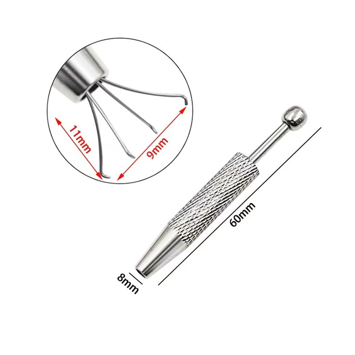 Aluminum Alloy Jewelry Gripping Tool Long and Short Four-Claw Clip Anti-Slip Diamond Setting Pliers for Piercing - Image 4