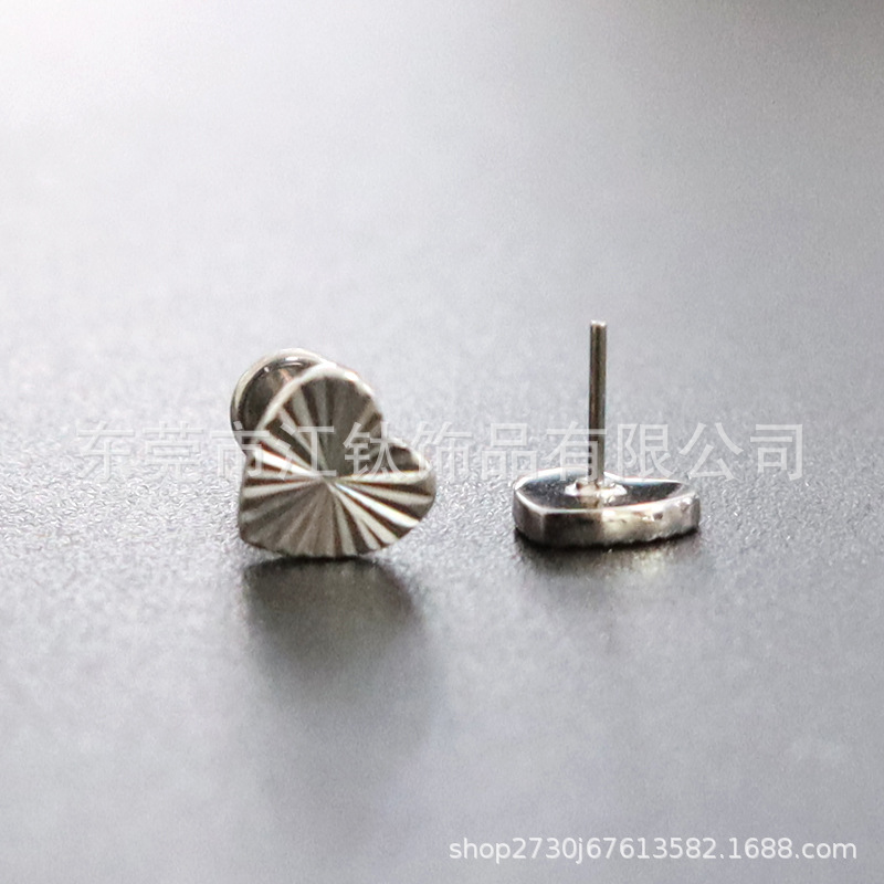 G23 Titanium Butterfly Heart Shaped Lip Stud Earrings - 0.8mm 12mm Lip Piercing Jewelry - Image 4