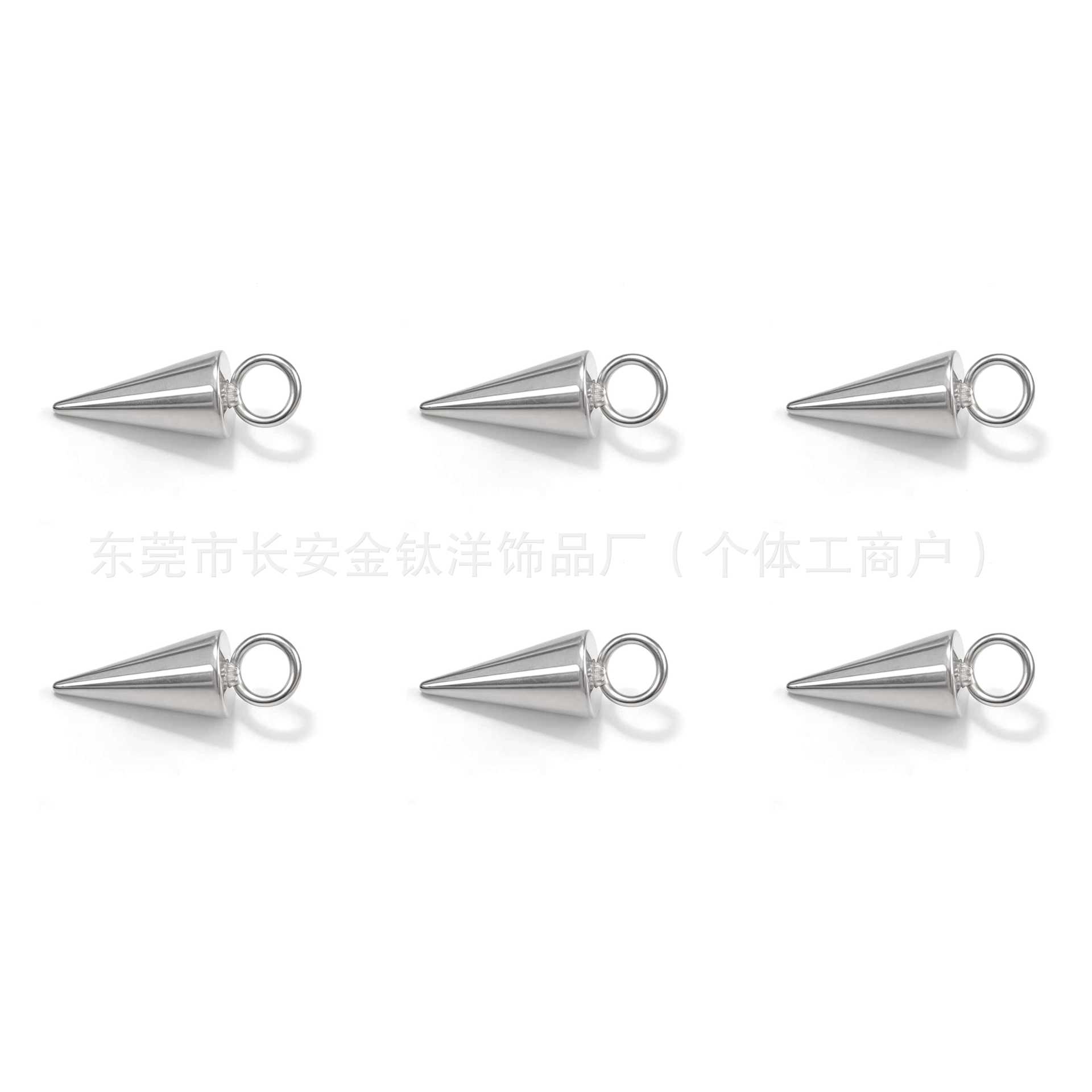 F136 Titanium Pointed Cone Pendant Devil Nail Earrings DIY Piercing Jewelry G23 Alloy Ear Bone Nail - Image 2