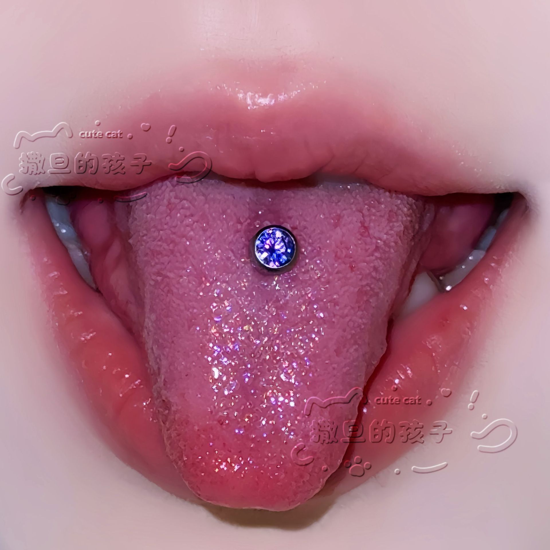 Satan's Child F136 Titanium Alloy Tongue Piercing – Natural Feel, Comfortable for Drinking, Extremely Shiny - Image 4