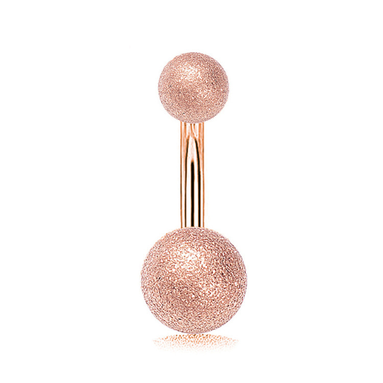 Rose Gold 5-Piece Set Opal Turquoise Navel Ring Zircon Belly Button Piercing Jewelry Stainless Steel - Image 3