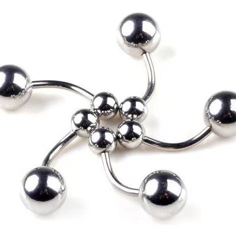 Jiangtai G23 Titanium External Thread Ball Belly Button Ring Navel Stud 16G - Image 3