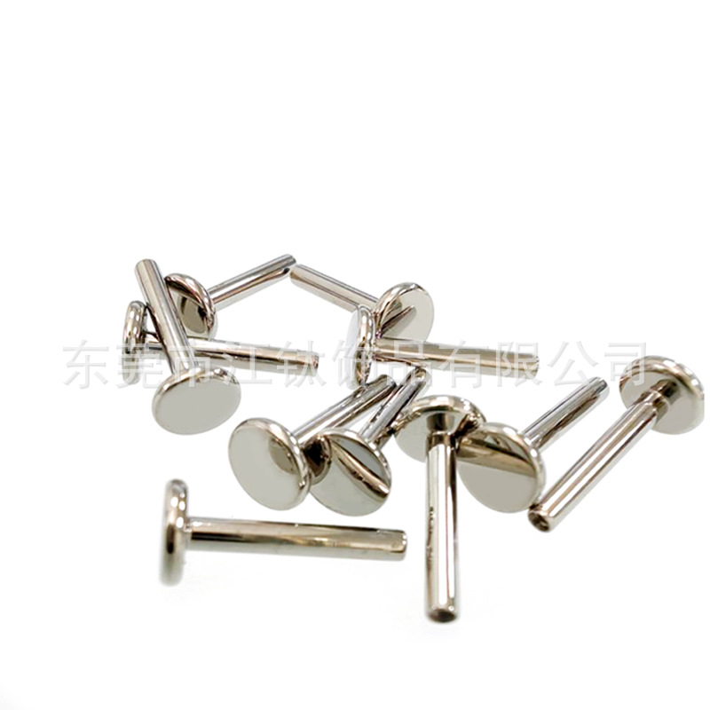Jiang Ti F136 Mirror Polished Titanium Alloy Lip Labret Stud Replacement Bar G23 Titanium Body Piercing Jewelry Ear Bone - Image 5