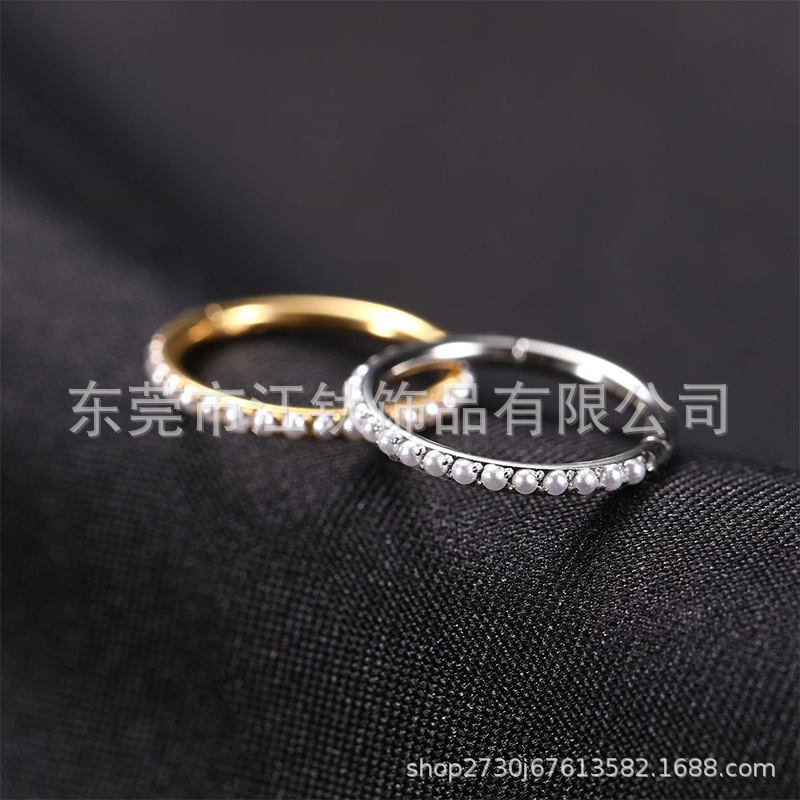 Distinctive Closed Ring Seamless Nose Ring Bevel Top Implanted Ear Bone Ring Gold G23 Titanium ASTM F136 - Image 3