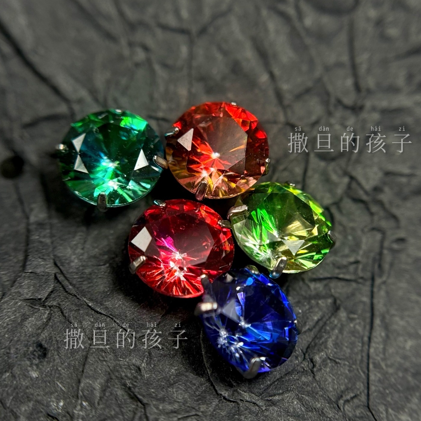 F136 Titanium Alloy Tongue Piercing Natural Aesthetics Gradient Sparkling Diamond Internal Thread Tongue Ring - Image 2