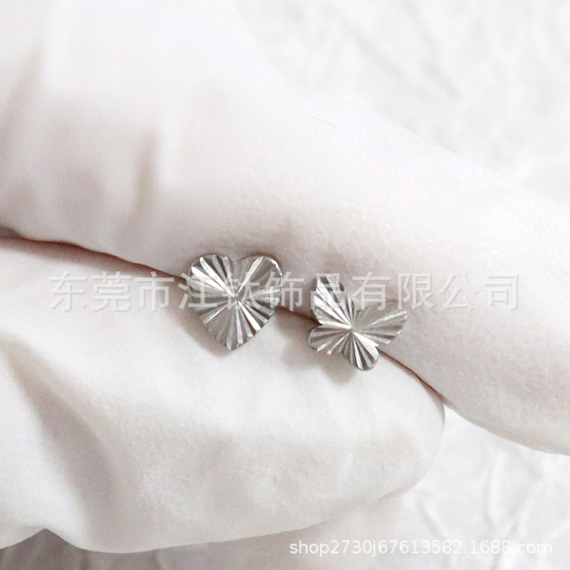 G23 Titanium Butterfly Heart Shaped Lip Stud Earrings - 0.8mm 12mm Lip Piercing Jewelry - Image 2
