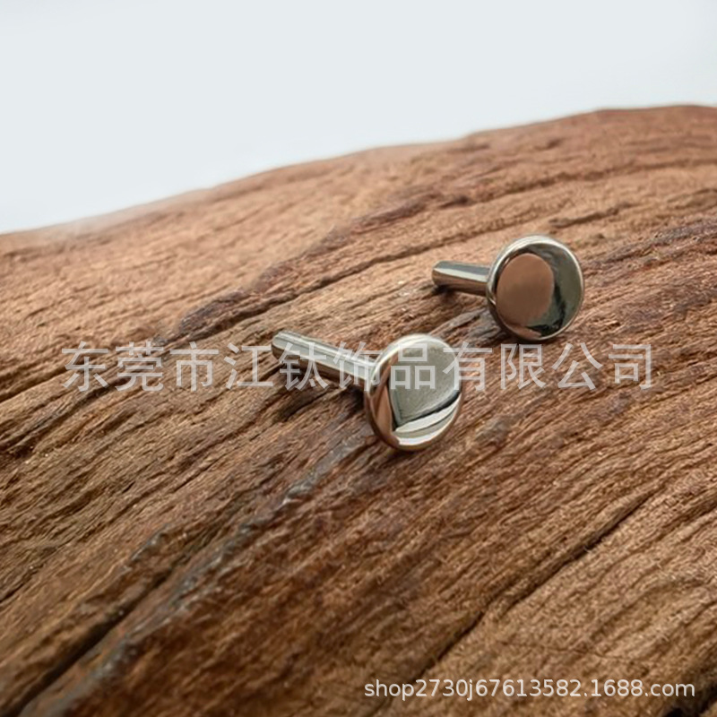 Jiang Ti F136 Mirror Polished Titanium Alloy Lip Labret Stud Replacement Bar G23 Titanium Body Piercing Jewelry Ear Bone - Image 2