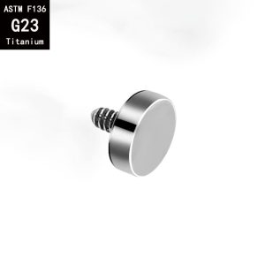 Factory Direct G23 Titanium Flat Buried Nail Lip Nail Ear Studs Base Nail Piercing Jewelry Accessories 5mm