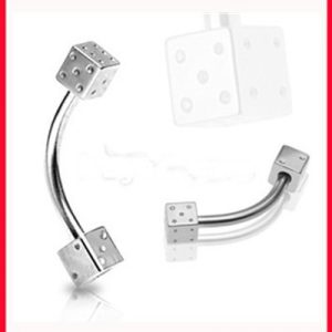 Factory Direct Fashion Curved Barbell Lip Ring Nose Nail Lip Stud Ear Stud Basic Piercing Jewelry