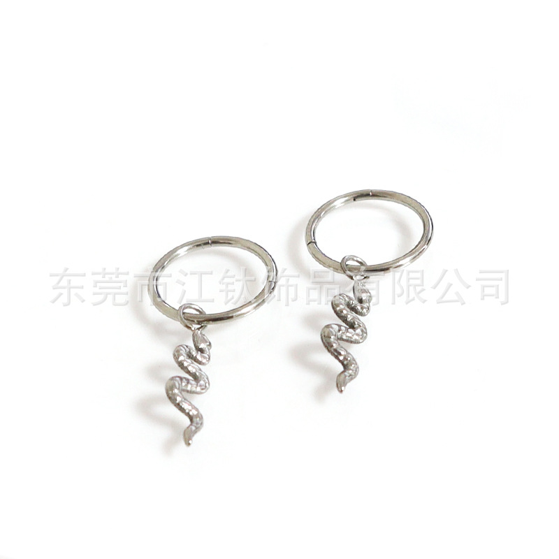 F136 Titanium Snake Nose Ring Anodized G23 Titanium Alloy Body Piercing Nose Stud - Factory Direct - Image 5