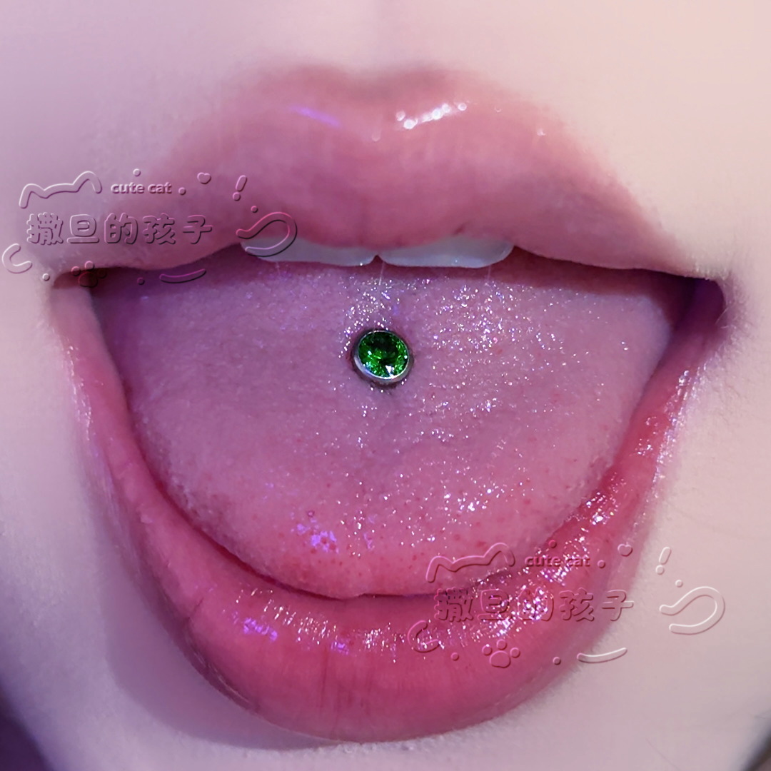 Satan's Child F136 Titanium Alloy Tongue Piercing – Natural Feel, Comfortable for Drinking, Extremely Shiny - Image 5