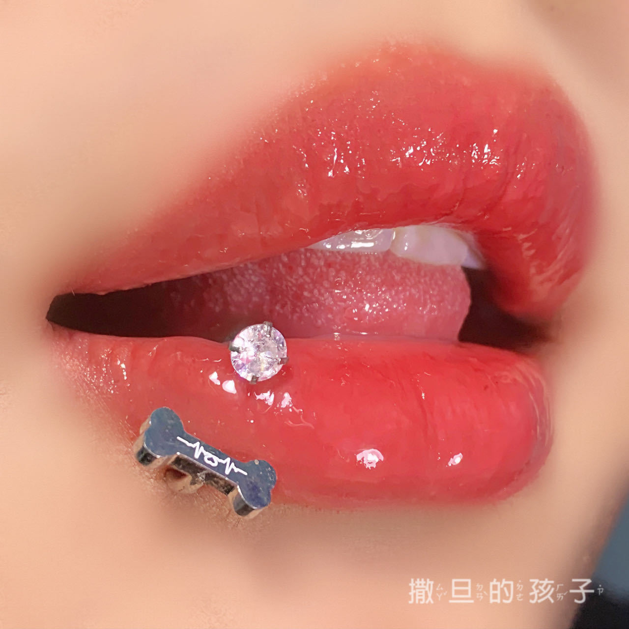 Sweet Cool Lip Ring 316L Surgical Steel Diamond Lip Hoop Piercing Jewelry New 2023 - Image 3