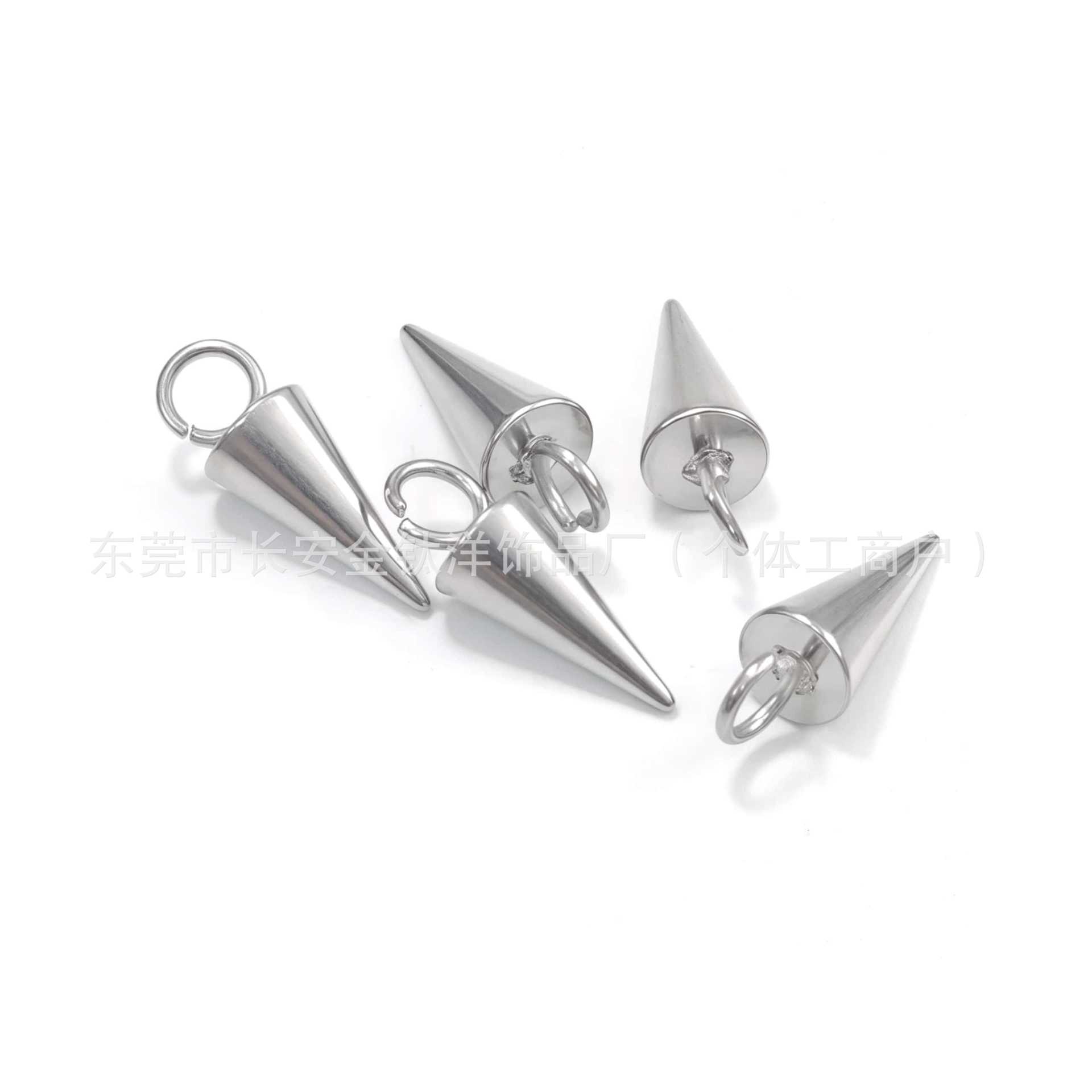 F136 Titanium Pointed Cone Pendant Devil Nail Earrings DIY Piercing Jewelry G23 Alloy Ear Bone Nail - Image 3