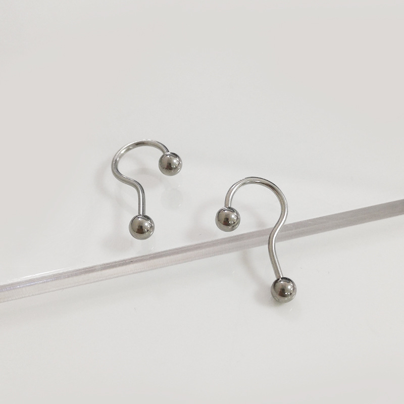 F136 Titanium Earrings Nose Ring Wholesale G23 Titanium Alloy Body Piercing Jewelry Customizable - Image 3