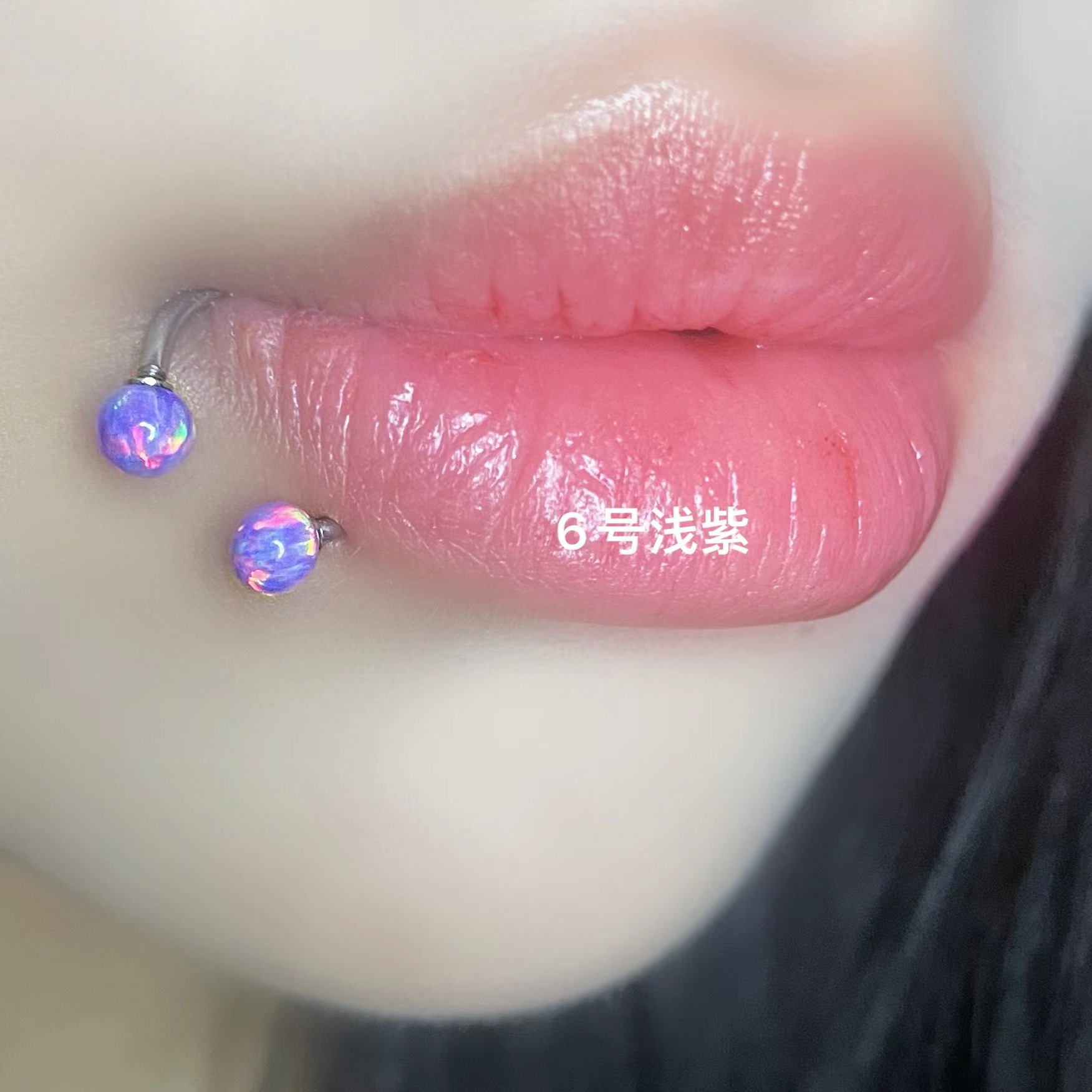 Opal Lip Ring Horseshoe Ring Lip Stud Stainless Steel Body Piercing Jewelry for Lip Lip Piercing - Image 5