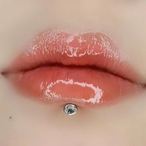 Lip Nail Diamond Inner Tooth Lip Ring Ear Bone Nail Wine Nest Nail Ear Nail Piercing Jewelry Titanium Steel Ins Factory Direct Wholesale